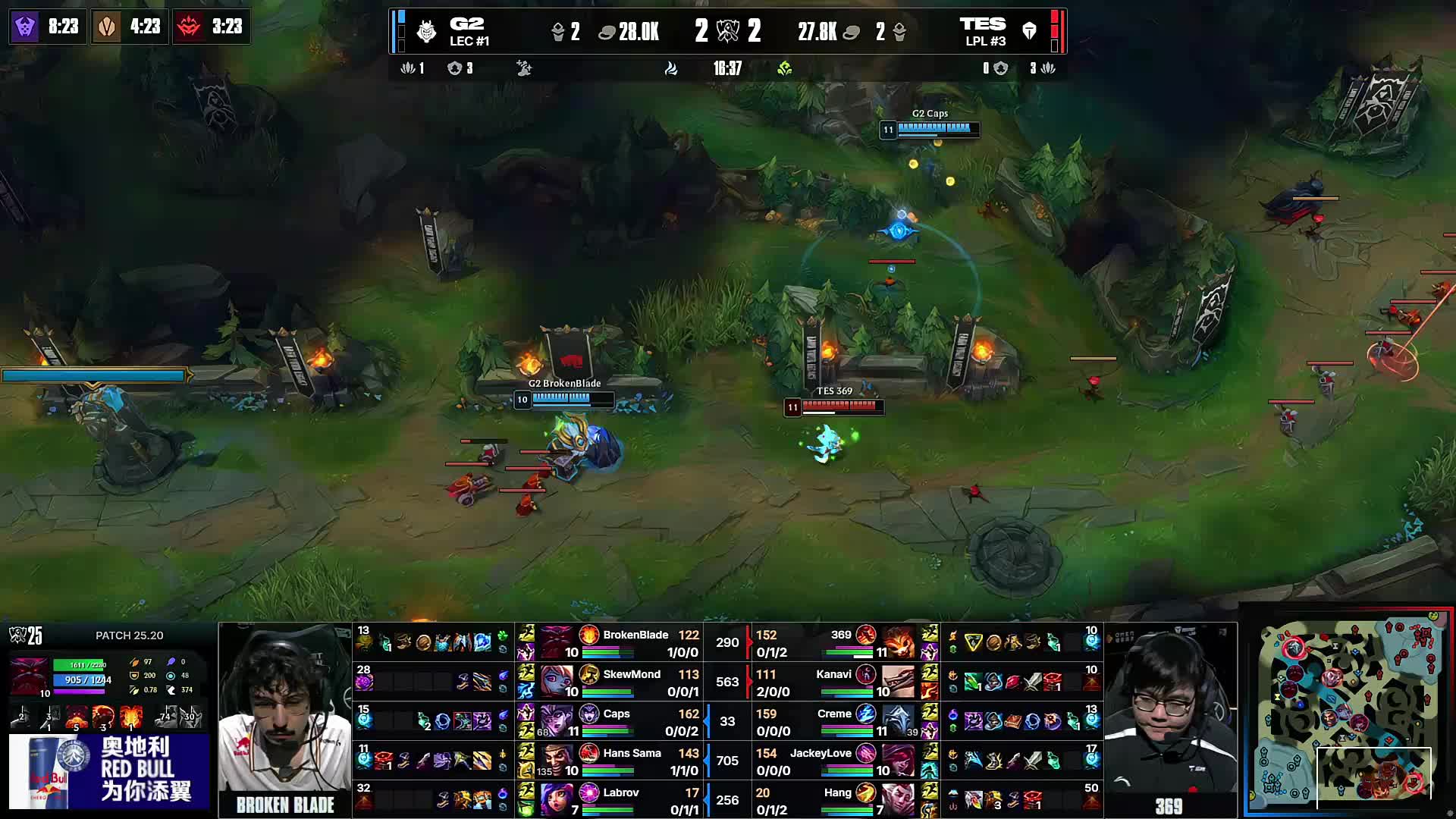 G2和 Spirit 在StarLadder布达佩斯Major 2025第三阶段以两场胜利结束了这一天